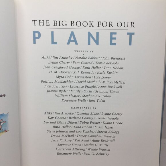 The Big Book For Our Planet Hardcover Children's Book Science Earth Animal Plant - Picture 3 of 10